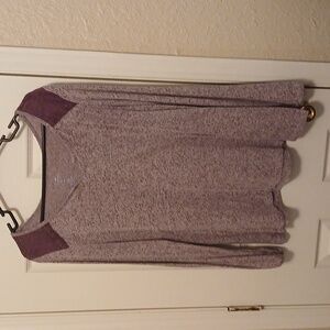 Purple long sleeve blouse